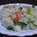 ワンピ's cooksnap of when they made 和風♔レタスとエビのチャーハン.