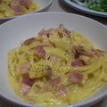 でんチャン's cooksnap of when they made 簡単！本格的なカルボナーラ、わたしんち。.
