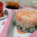 KOAYURA's cooksnap of when they made ♡離乳食☆三色押し寿司♡ひなまつり.