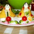 どらこべ's cooksnap of when they made ちらし寿司でお雛様とお内裏様☆.