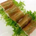 ｖｒａ's cooksnap of when they made 水菜の生ハム巻.