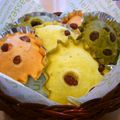 runa10's cooksnap of when they made ひな祭りに春色♡蒸しパン♡.