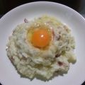 こまっちゃん。's cooksnap of when they made 簡単☆牛乳でカルボナーラ風リゾット☆.