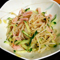 おちょこ丸's cooksnap of when they made 中華風カニカマときゅうりともやしのサラダ.