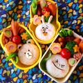 akemi3mama's cooksnap of when they made キャラ弁☆ラインタウン（ブラウン）.