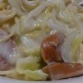 あっきょ☆らっきょ's cooksnap of when they made たっぷり野菜とウインナーのクリームパスタ.