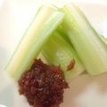 sonop's cooksnap of when they made セロリ、パセリの金山寺味噌和え.