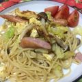 てぃみーー's cooksnap of when they made ウインナーとキャベツのペペロンチーノ★.