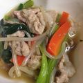 Ryanzu's cooksnap of when they made 簡単！豚肉と小松菜のあんかけ丼.