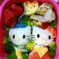 ♡yukinko♡'s cooksnap of when they made ひな祭り＊キティちゃんのお雛様＊キャラ弁.