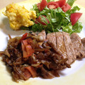 hachikkoro's cooksnap of when they made 豚ロースのソテー　きのこソース.