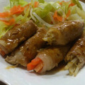 ｶﾚｰﾊﾟﾝﾏﾝ's cooksnap of when they made 簡単☆焼き肉のタレでもやしの豚肉巻き.