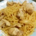 瀬川森乃's cooksnap of when they made 簡単☆極旨！鶏肉と下仁田ねぎの和風パスタ.