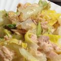 ０３７５２９'s cooksnap of when they made ツナマヨ＆ナッツで「白菜サラダ」.