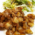 ことみぃ's cooksnap of when they made 焼くだけからあげ粉で鶏ひざ軟骨のネギ焼き.