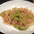 didiko's cooksnap of when they made セロリともやしの炒め物.