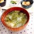 ふなここ's cooksnap of when they made 新物あおさと新たまねぎのお味噌汁.