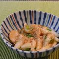 よっしゃん's cooksnap of when they made ～　長芋の辛子ゴマ酢味噌あえ　～.