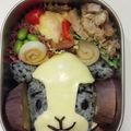 ＊ぺこむし＊'s cooksnap of when they made キャラ弁　メーコブ（カルシウム補給）.