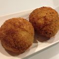 MicHolly's cooksnap of when they made ☆カリカリ衣のチキンライスボール☆.