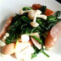 umespa's cooksnap of when they made ぶなぴーとウインナーの炒めのも.