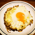 てらよう's cooksnap of when they made とろ～り目玉焼き乗せ☆もやしのお焼き.