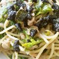 ねびと's cooksnap of when they made 簡単＆美味♪わさび菜とツナマヨのパスタ.