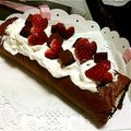 mymz1125's cooksnap of when they made バレンタイン♡ロールケーキ♡.