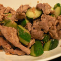 ポメリー's cooksnap of when they made きゅうりと豚肉の炒め物.