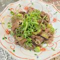 〜みみ〜's cooksnap of when they made ナスと牛肉のチリソース炒め.