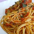 にゃぁくん's cooksnap of when they made ✿うめ～(梅)✿とまとのパスタ.