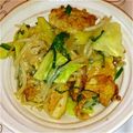 ぽん太郎君's cooksnap of when they made 鶏ムネ肉のから揚げON野菜あん♪.