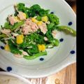 siまりちゃ's cooksnap of when they made 菜の花とツナコーンのサラダ.