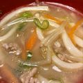 cookpad1年生's cooksnap of when they made 簡単・節約！もやしとひき肉の味噌汁.