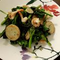 トクライ's cooksnap of when they made 菜の花と海老と長芋の炒め物.