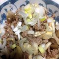 ヒデ12's cooksnap of when they made 豆腐で豚きのこ丼.