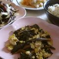 ルロワ・モワ's cooksnap of when they made スイスチャードの卵炒め♪.