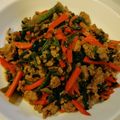 うさぎのおかし's cooksnap of when they made 激うま♡挽き肉人参ほうれん草炒め.