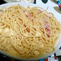 shimado's cooksnap of when they made カルボナーラ。生クリーム要らない。.