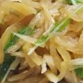 きらり流れ星's cooksnap of when they made 簡単☆大根と水菜の炒め物.