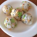 minch＊＊'s cooksnap of when they made お弁当にも！春色おにぎり(*˘︶˘*).