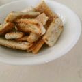 momo's cooksnap of when they made 超簡単！激ウマ◎パンの耳でラスク.