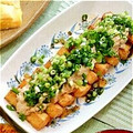 ♡のんちゃ♡♡'s cooksnap of when they made 生あげ焼肉風ツナマヨかつおぶしソース.