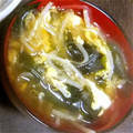 ayudona's cooksnap of when they made 簡単ワカメ&もやし春雨スープ.