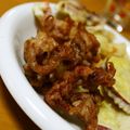 haruku221's cooksnap of when they made お給料日前には！豚コマ唐揚げ〜♬.