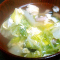 SuZuKze's cooksnap of when they made 白菜と椎茸のｽｰﾌﾟ.