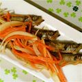 床トン's cooksnap of when they made お魚好きに☆シシャモとシラスの南蛮漬け.