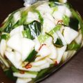 タワ師's cooksnap of when they made きゅうり☆大根 ピリカラ 漬け.