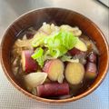 azbjbn's cooksnap of when they made さつまいもとキャベツ玉ねぎのお味噌汁.