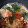 あるぺんちゃん's cooksnap of when they made ふんわり卵ミニトマトわかめヘルシースープ.